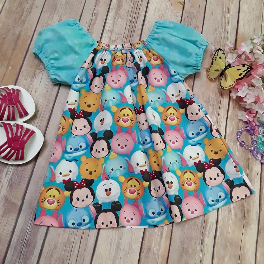 Pixie Dust Designs Peasant Dress sz. 12/18 Infant
